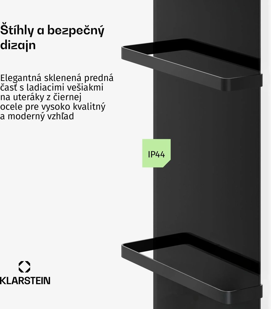 Klarstein HotSpot Crystal Smart infračervený panel | 800 W | 12 m² | Dotykové ovládanie a hlasový asistent