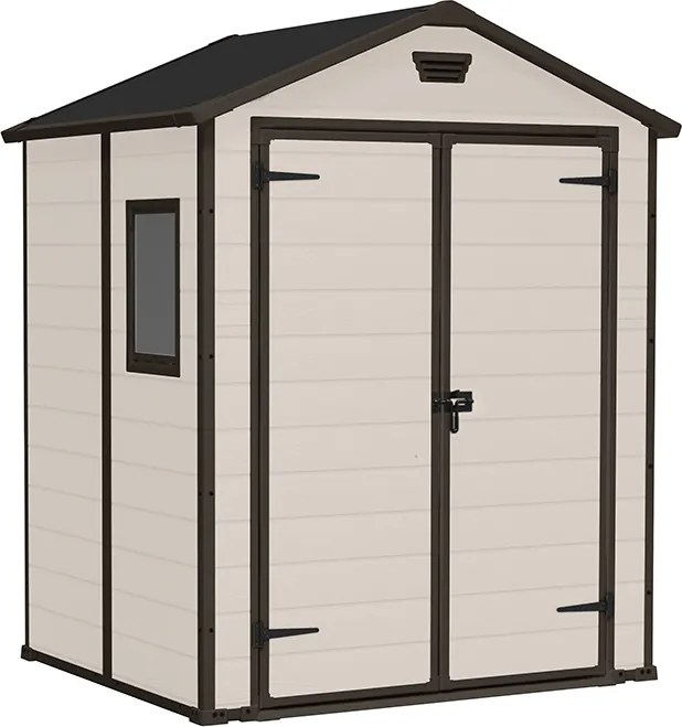 Záhradný domček Keter MANOR 6 x 5 DD béžový, s podlahou