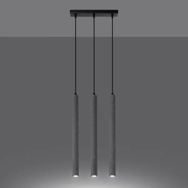 Sollux SL.1272 - Luster na lanku PASTELO 3xG9/8W/230V betón