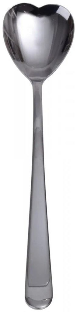 Sada lyžíc Lolly 12 kusov 18 cm strieborná