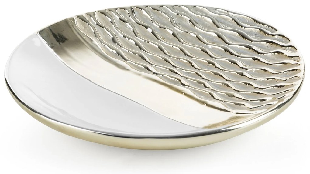 DEKORAČNÝ KERAMICKÝ TANIER DOLY 29X4 CM VZOROVANÁ