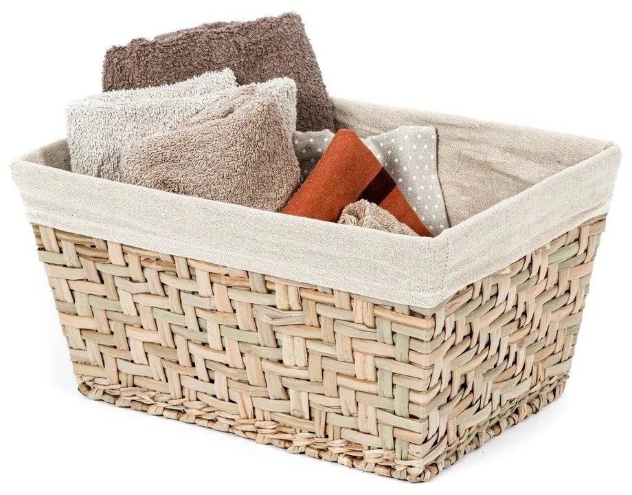 Úložný kôš z rákosia Compactor Rush, 38,5 x 28,5 cm