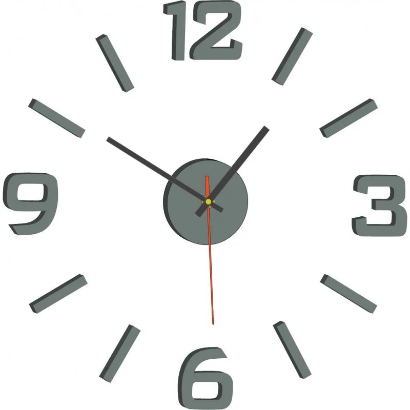 Nalepovacie nástenné hodiny z akrylu – moderné 3D plexi hodiny | SENTOP X0089