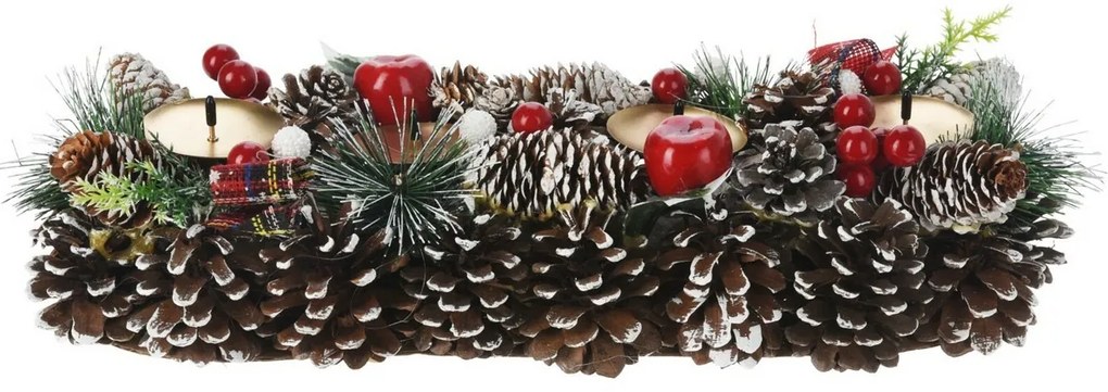 Adventný svietnik Pine, 40 x 15 x 8 cm