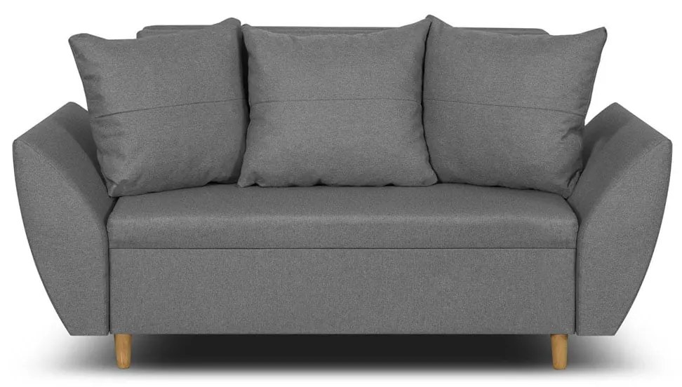 Pohovka pre 2 osoby s funkciou spania ALEX Světle šedá