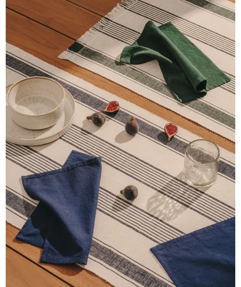 Bavlnený behúň a obrúsky v súprave 3 ks 50x150 cm Sonima – Kave Home