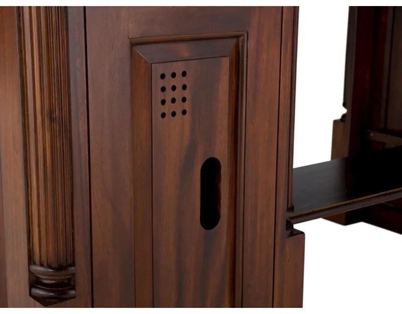furniture-nabytek.cz - Masívny písací stôl Cambridge z mahagónu, lakovaný, hnedý – 120×60×80 cm