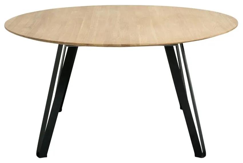 Muubs Jedálenský stôl SPACE SMOKED okrúhly P. 120 cm, prírodný dub