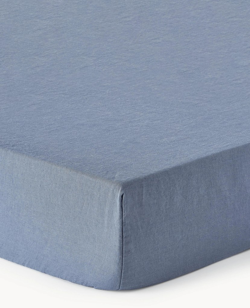 Elastická plachta na topper matrac z vypraného ľanu Airy