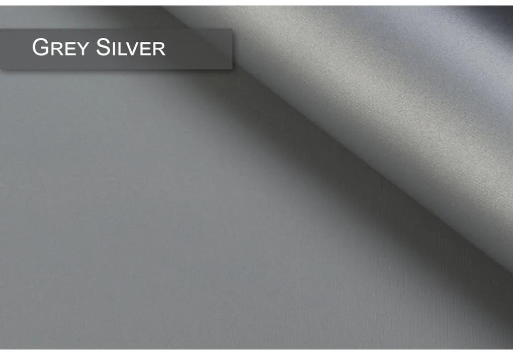 Dekodum Termoizolačná roleta v bielej kazete, farba látky Grey Silver Šířka (cm): 55, Dĺžka (cm): 150, Strana mechanizmu: Práva