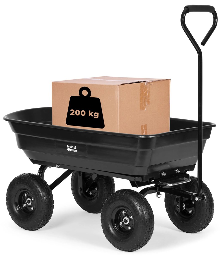Zahradní vozík MultiGarden černý