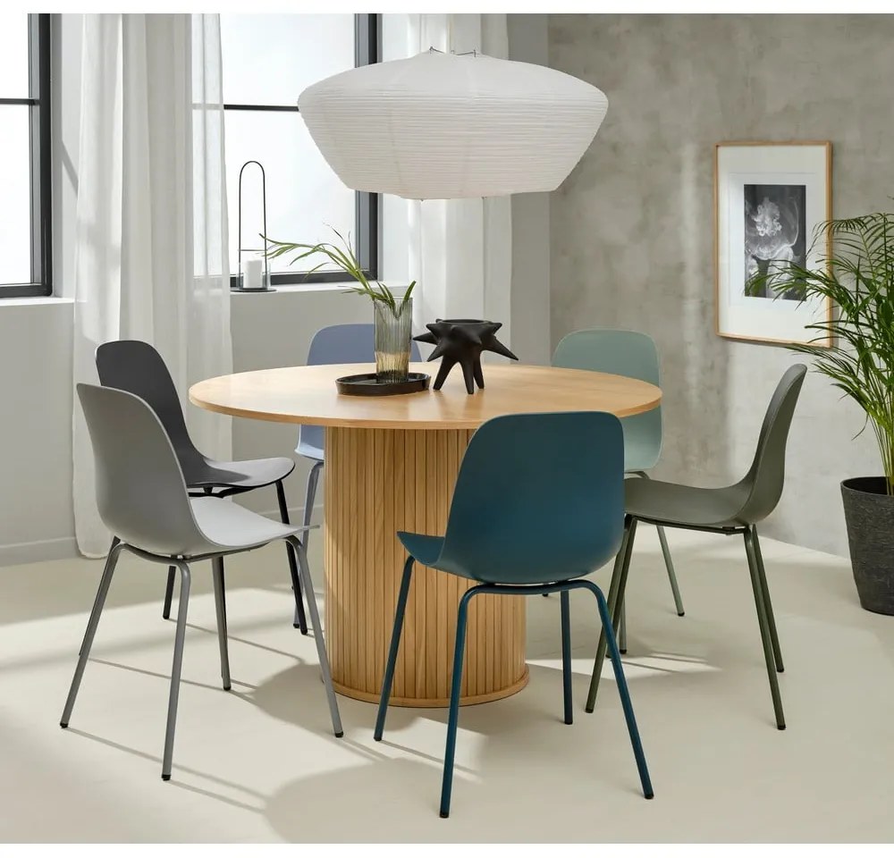Okrúhly jedálenský stôl v dekore duba ø 120 cm Nola – Unique Furniture