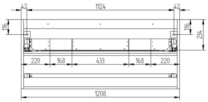 Mereo Mereo, Aira, kúpeľňová skrinka s keramickým umývadlom 121 cm, MER-CN753