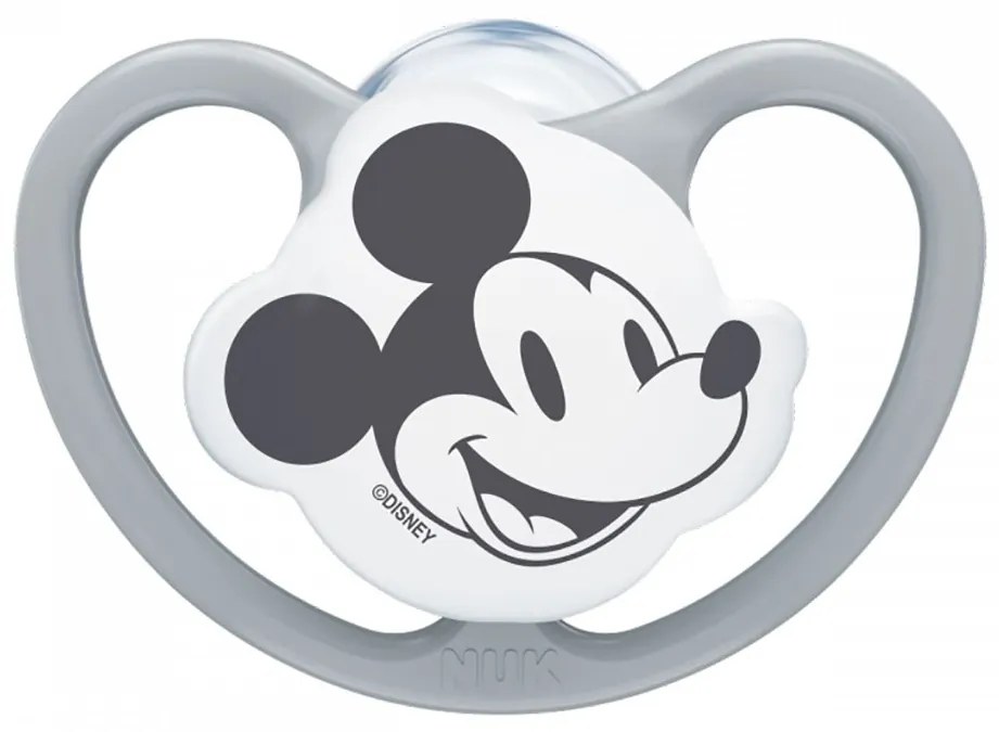 Cumlík Space NUK 0-6m Disney Mickey Mouse sivý