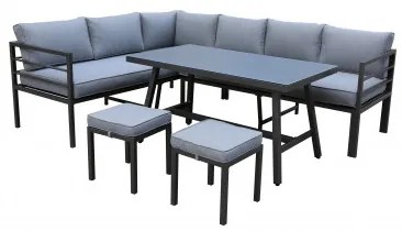 Doppler YORK SET - hliníkové záhradné sedenie