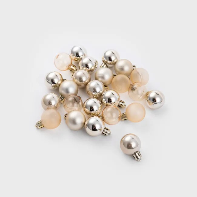 Vianočné guľky GERONI zlaté 714658 (24ks)