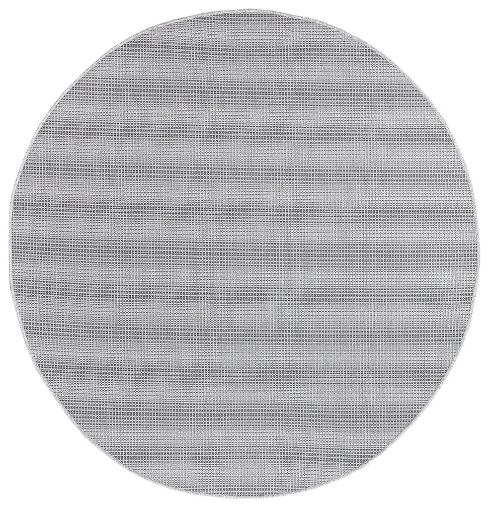 Dekorstudio Šnúrkový okrúhly koberec PALM 3471 - antracitový Priemer koberca: 120cm