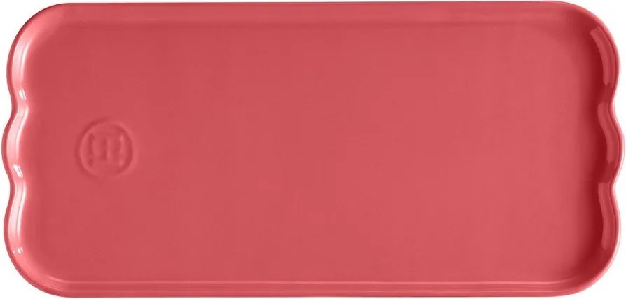 Svetloružový servírovací keramický tanier Madeleine – Emile Henry