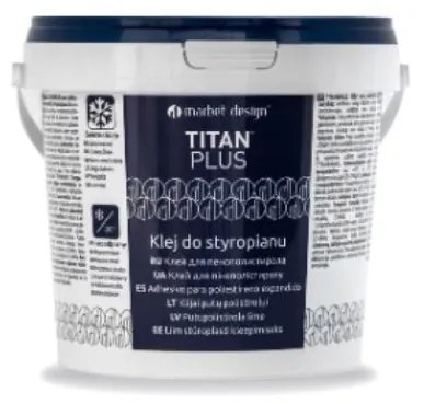 IMPOL TRADE lepidlo na polystyren TITAN PLUS vedierko 1kg biely
