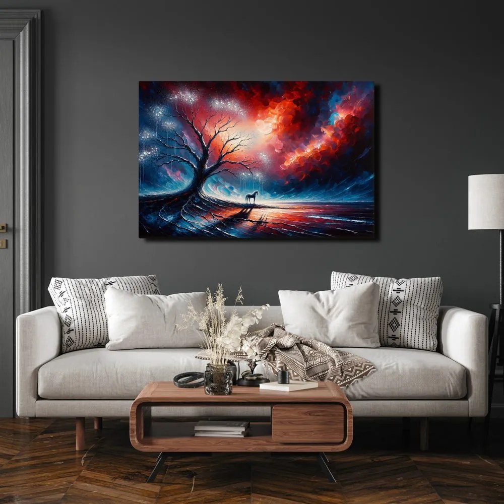 Obraz magický strom života v noci