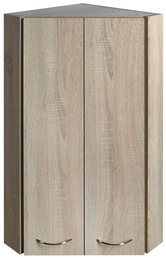 Aqualine Aqualine, ZOJA/KERAMIA FRESH horná skrinka rohová 35x76x35cm, dub platin, 50333