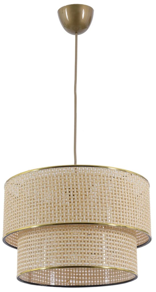 Závesné svietidlo Hazeran ecru/biela