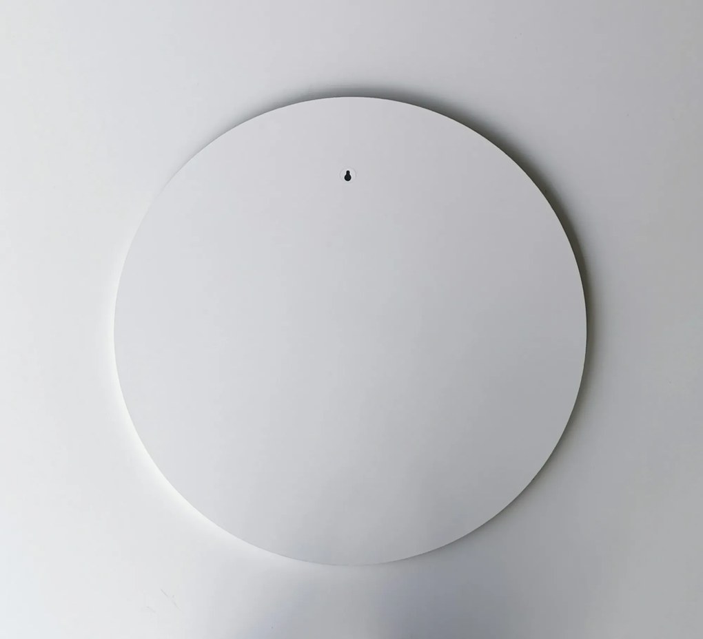 Okrúhle nástenné zrkadlo Ayna 60 cm biele