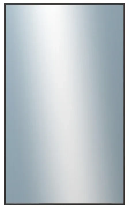 DANTIK - Zrkadlo v rámu, rozmer s rámom 60x100 cm z lišty Hliník čierna (7022021)