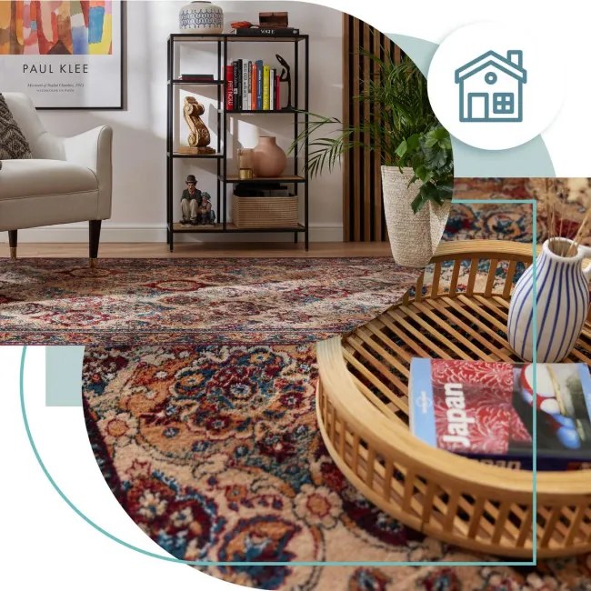 Koberec Agnella Isfahan Forenza bordový