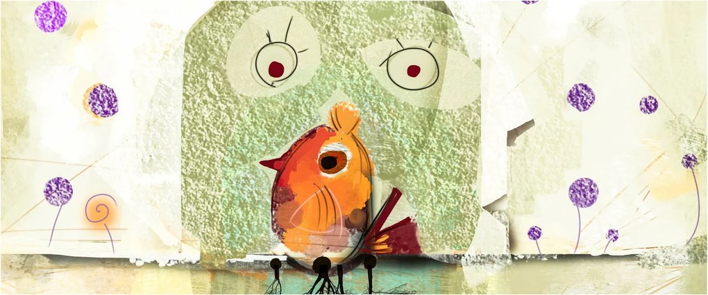 Obraz - Duša vtáčika (120x50 cm)