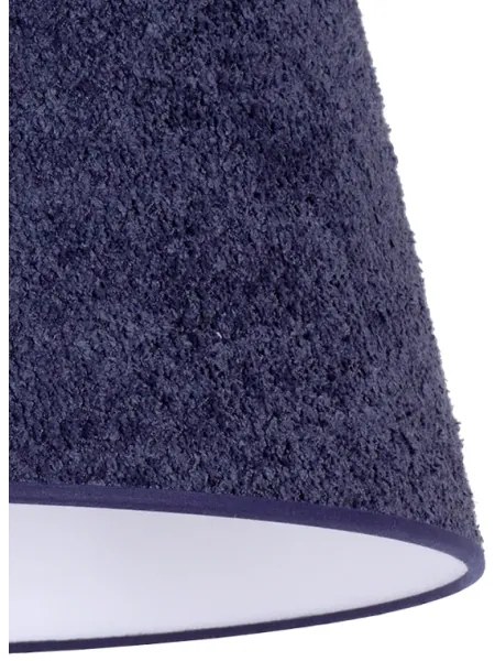 Duolla - Stolná lampa BOUCLE 1xE27/15W/230V pr. 28 cm modrá/drevo