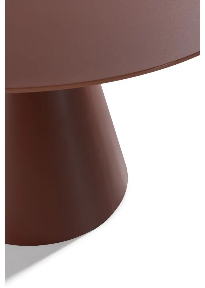 Okrúhly jedálenský stôl so sklenenou doskou ø 120 cm Vida – MOME