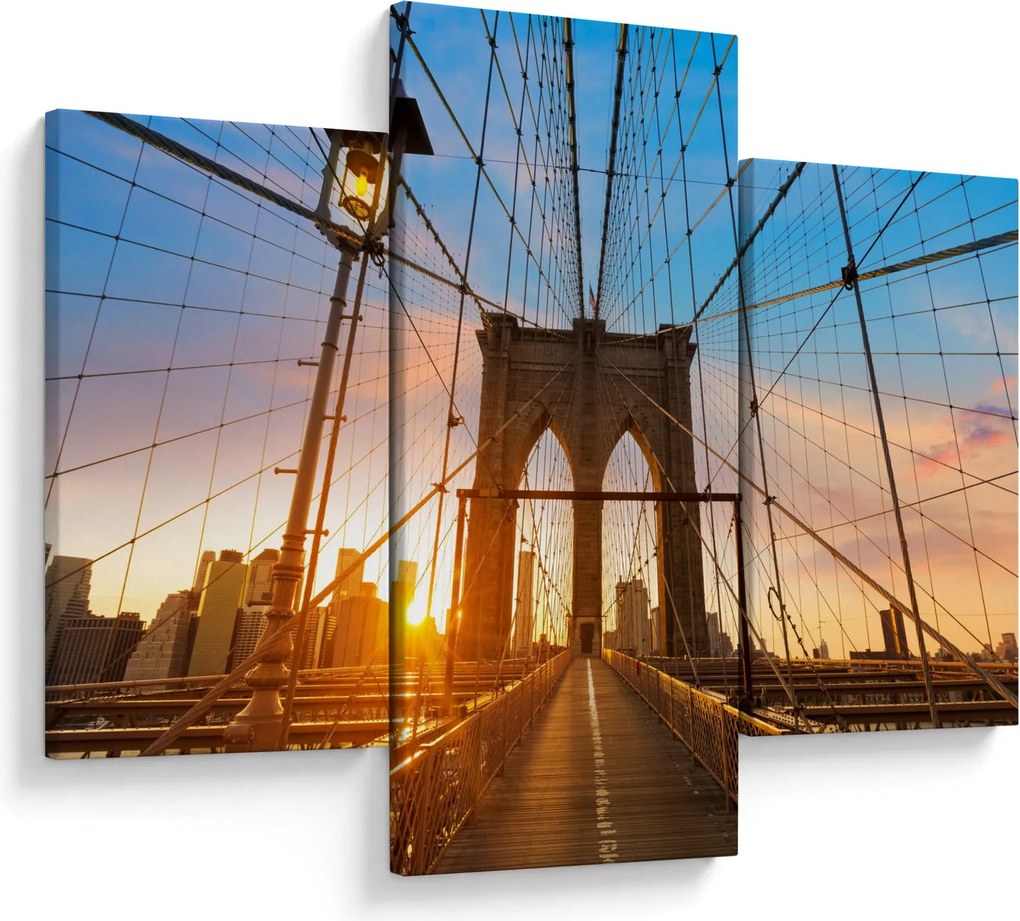 Obraz - Brooklynský most, Manhattan, New York (90x60 cm)