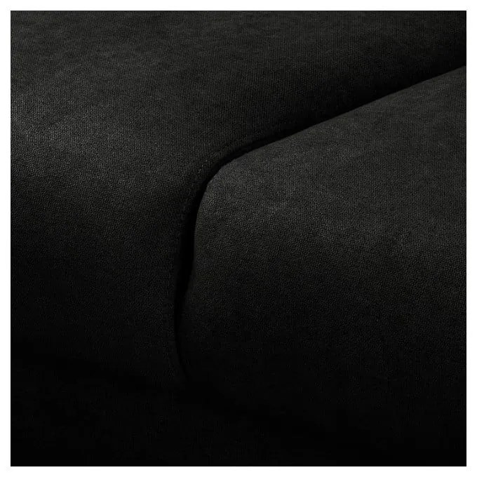 Čierna rohová pohovka (pravý roh) Beata - Ropez