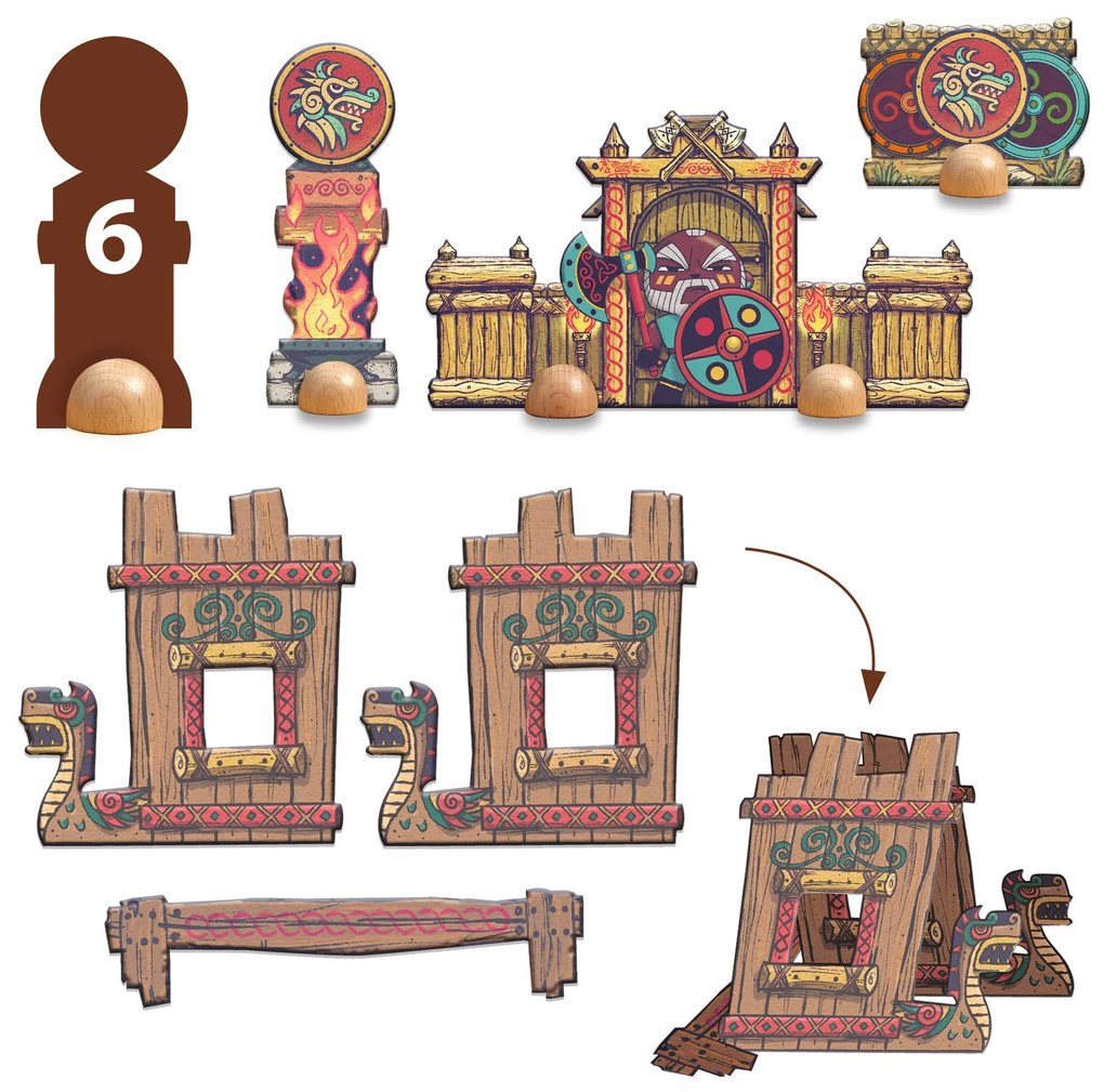 Arty Toys – Veľké puzzle – pirát Alric z krajiny Vikingov – 15 ks