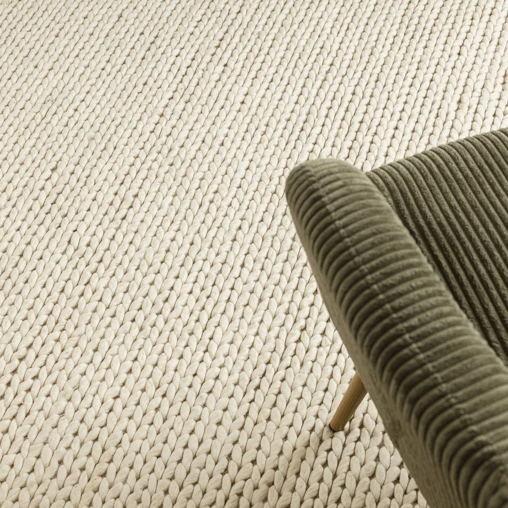 Dywany Łuszczów, Kusový koberec Tahar 99004B cream, 200x290, biela, obývacia izba