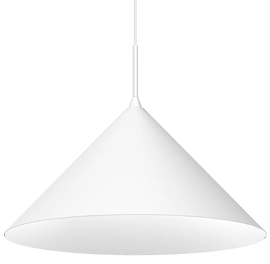 Závesné svietidlo Capital, 1x biele kovové tienidlo, (fi 46cm), w