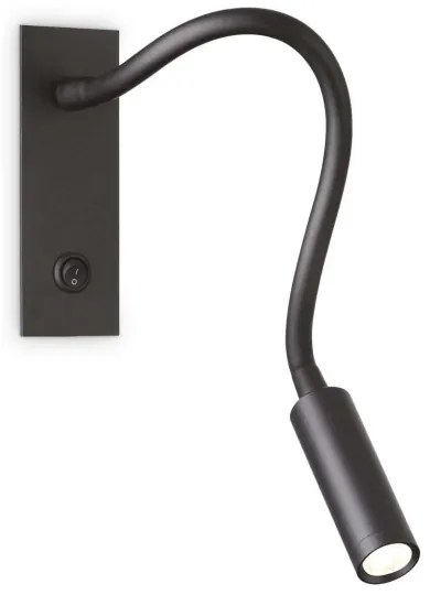 Ideal Lux - LED Flexibilná lampička IO LED/3W/230V CRI 90 čierna