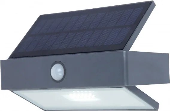 Lutec ARROW 6910601335 solárné svietidlá s čidlom pohyby  sivý   plast   EVERLIGHT 2835   180 lm  5000 K  IP44   A+