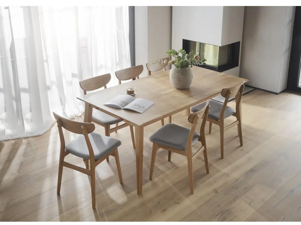 Jedálenské stoličky v súprave 2 ks v prírodnej farbe Rodham - Rowico