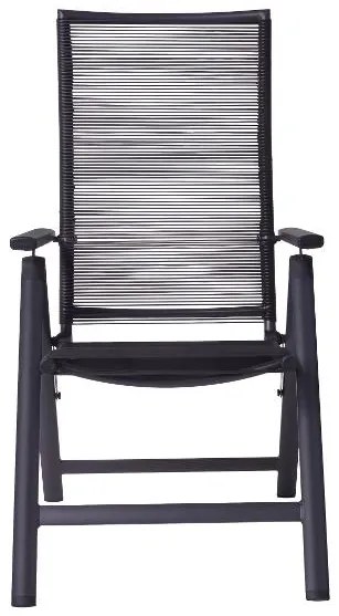 Livarno home Rozkladací záhradný stôl Miami + Záhradné kreslo Miami, 8 kusov (800008469)