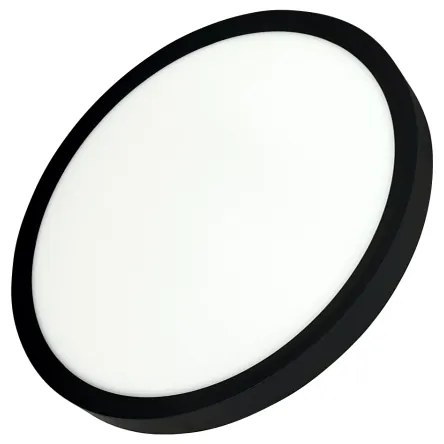 LED stropné svietidlo LED/24W/230V 3000/4000/6500K pr. 30 cm čierna
