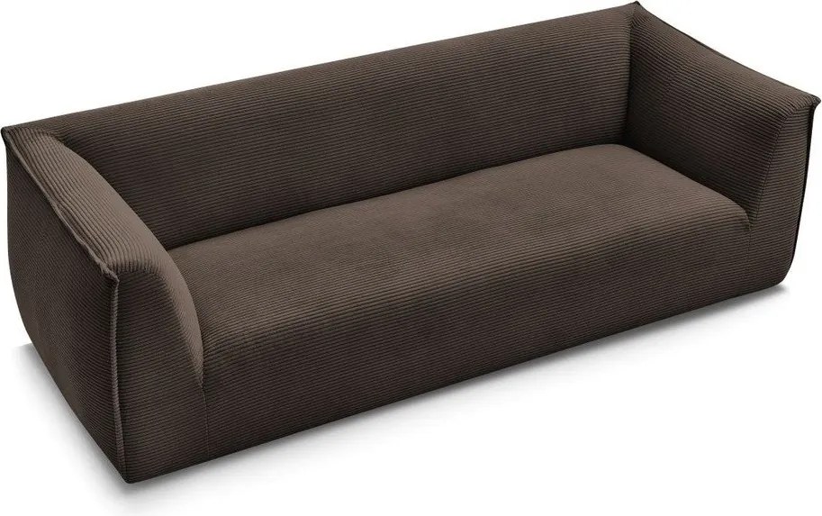 Hnedá menčestrová pohovka 242 cm Giorgia – Bobochic Paris