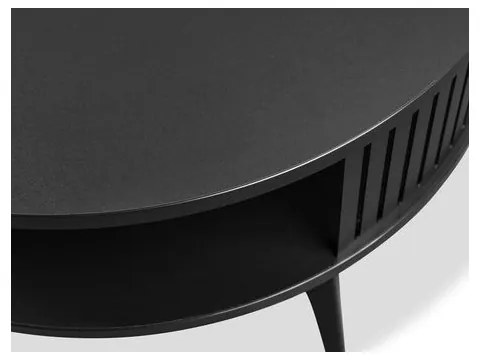 Konferenčný stolík ROENNI 44x75 cm čierna/zlatý dub