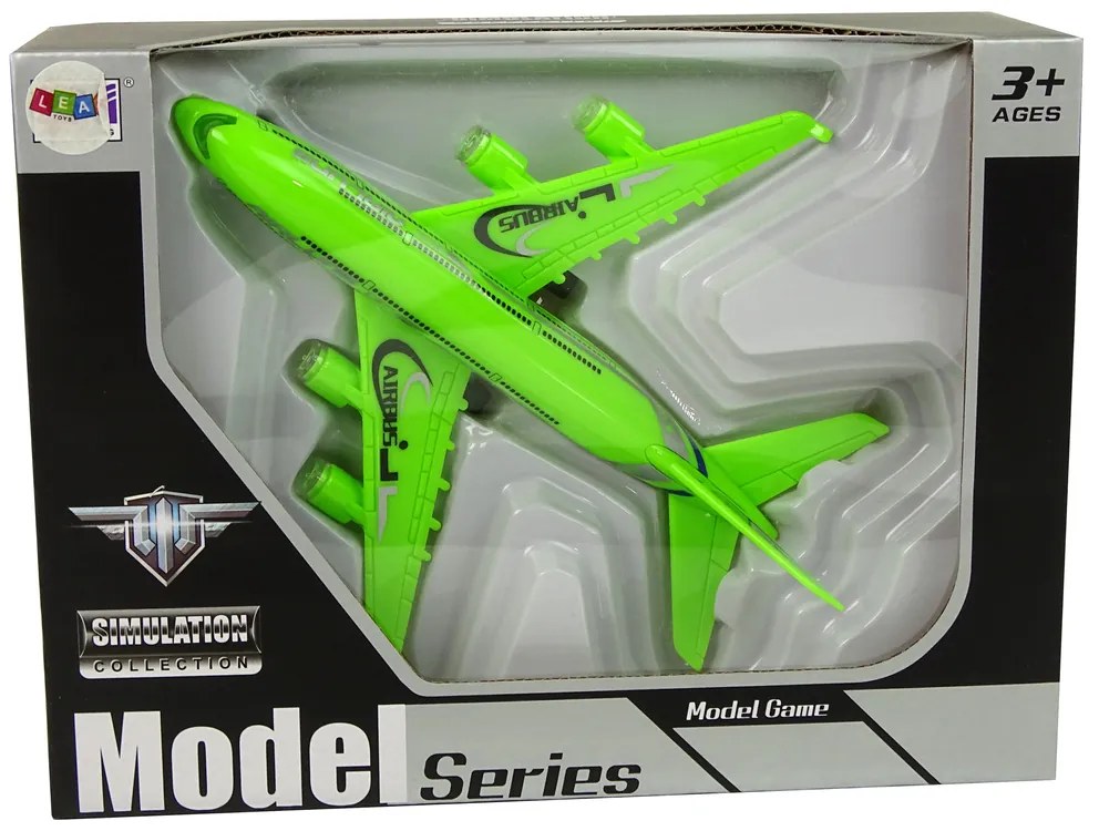 Lean Toys Zelené lietadlo