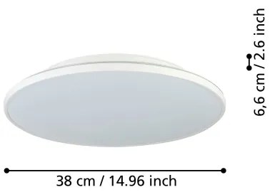 Eglo 99726 - LED Stropné svietidlo CRESPILLO LED/21W/230V pr. 38 cm