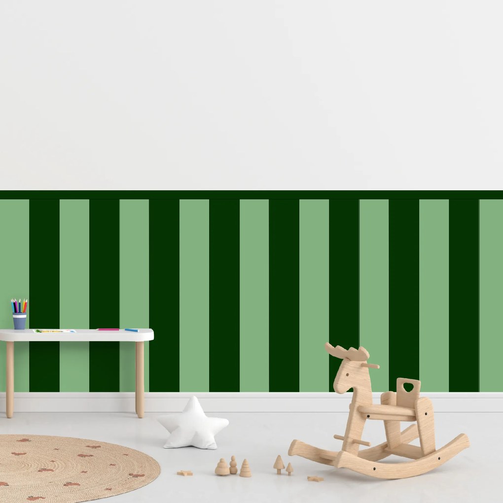 60x100cm Obdĺžnik - Fľaškovozelená farba - textilná nálepka na stenu Farba: Kombinácia, Veľkosť: 100 cm
