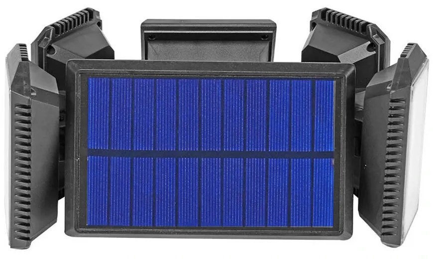5 panelová otočná 300 LED- ová solárna lampa
