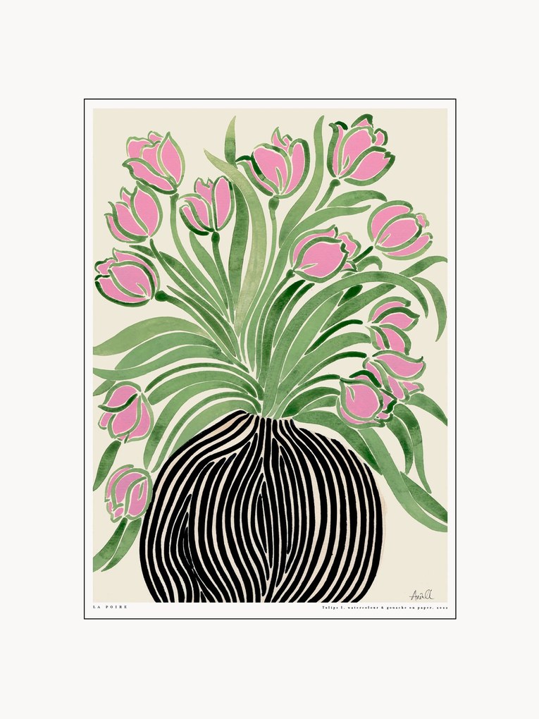 Nástenná dekorácia v ráme Tulips 1