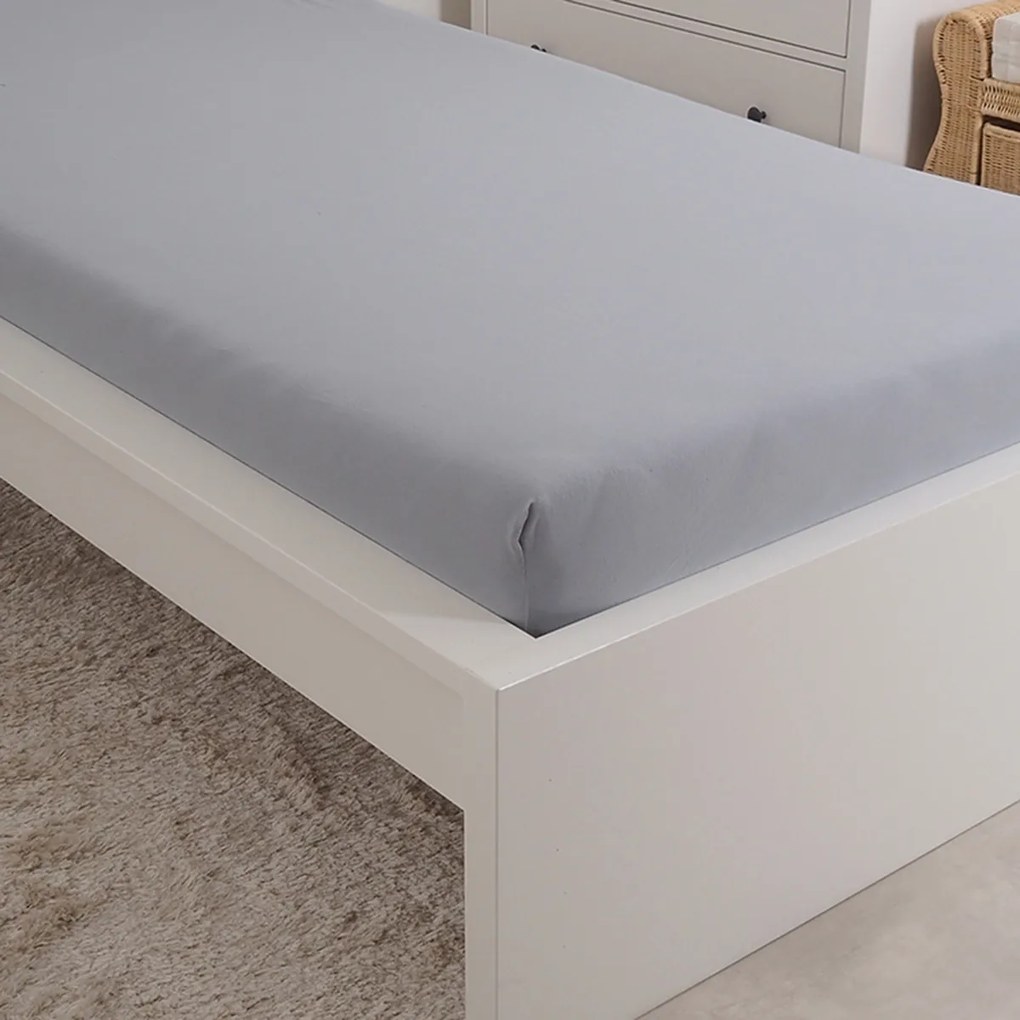 4Home jersey prestieradlo Mako sivá, 90 x 200 cm